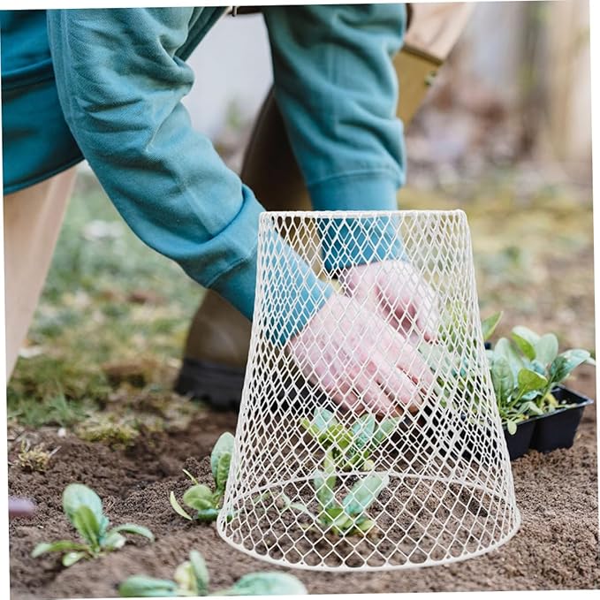 HANABASS 1set Robust Iron Garden Cloche Plant Protection Cover for Raised Beds Outdoor Use Multi-Purpose Flowerpot Cover Sturdy Mesh Cage