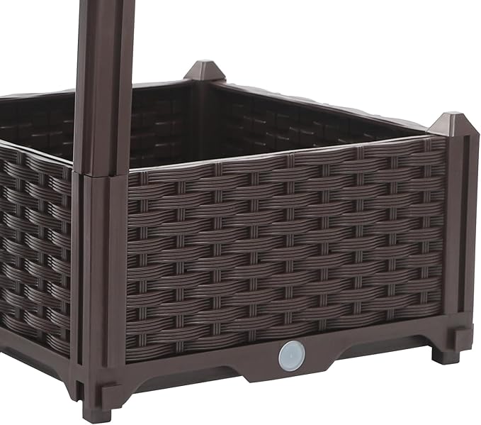 Raised Garden Bed, Multifunctional Elevated Planter Garden Box with Drainage Holes, 3 Boxes, 6" Deep Planter Raised Bed for Indoors, Patio, Garden