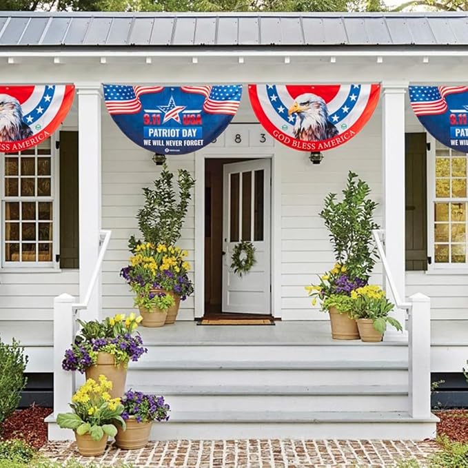 Personalized 250th Anniversary Bunting Flag, Custom USA 250 Years Flag, America 1776 2026 Banner, USA 250th 4th of July Patriotic Gift for Family, Porch, Fence, Garden, Outdoor Decor