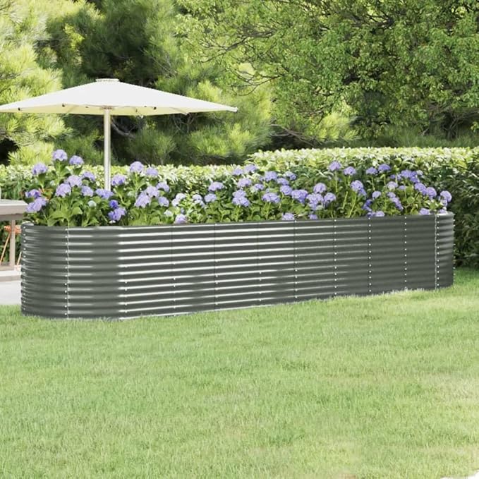 Garden Raised Bed Galvanized Steel Metal Cage Welded Wire for Garden Fence Walls Landscape on Patios - Large Steel Bed Basket