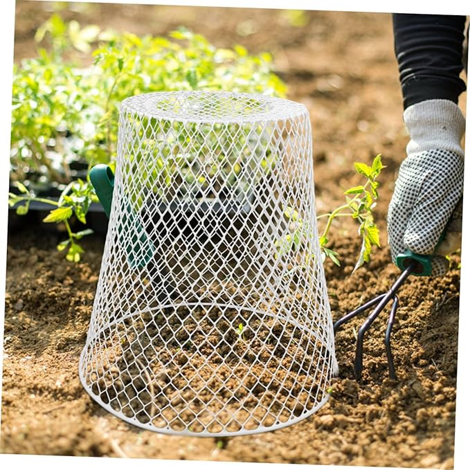 HANABASS 1set Robust Iron Garden Cloche Plant Protection Cover for Raised Beds Outdoor Use Multi-Purpose Flowerpot Cover Sturdy Mesh Cage