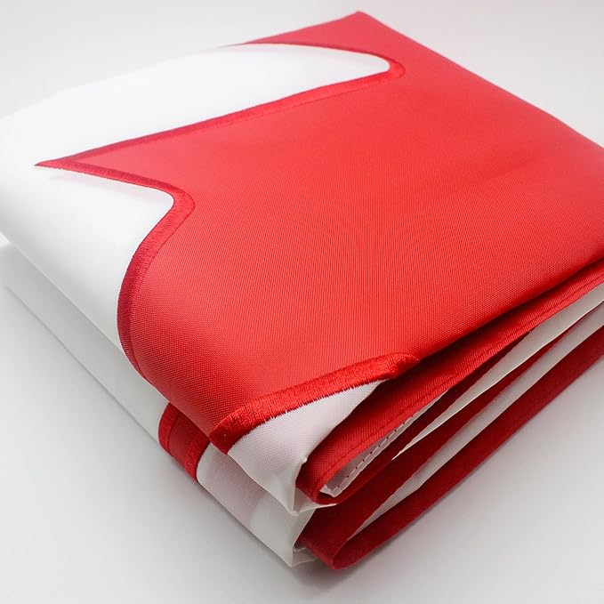 Canada Flag 3x5 Ft Tear-Shield 340D Polyester for Outdoor Double Sided Embroidered Canadian National Flag with Brass Grommets for Wall, Pole