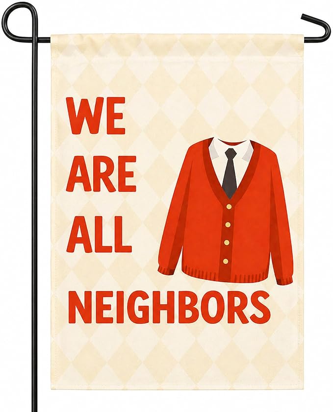 Fall Decor - We Are All Neighbors Garden Flag | Fall Thanksgiving Party Favors Supplies Decorations for Outdoor Outside - Inclusivity Diversity Love Thy Neighbor Banner for Garden Porch Patio Lawn Yard