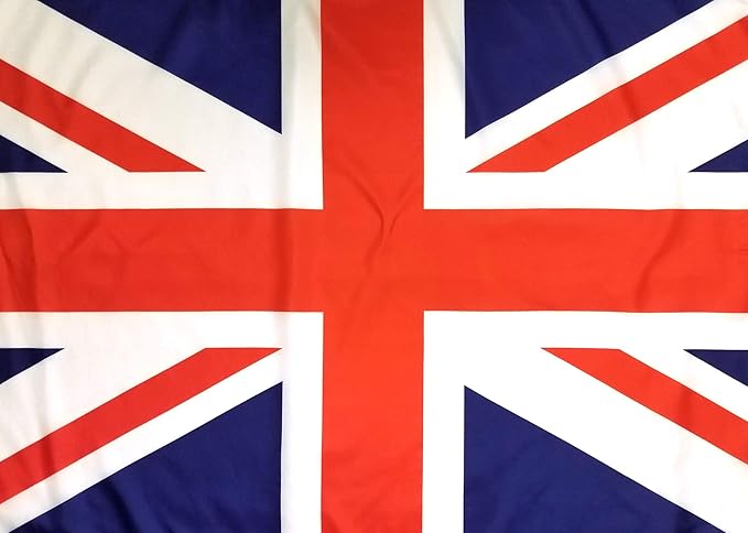 3x5 British Flag with Two Brass Grommets 100% Polyester , UK Flag , United Kingdom Flag , Union Jack Flags , English Flag England Flag Union Flag 3x5 English Flag United Kingdom Flag Britain Flag 3x5