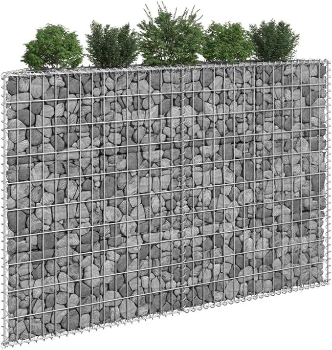 Raised Garden Beds Tomato s Strawberry Elevated Garden BedTrapezium Gabion Raised Bed Galvanized Steel 59.1"x7.9"x39.4"for Patio Balcony backyards