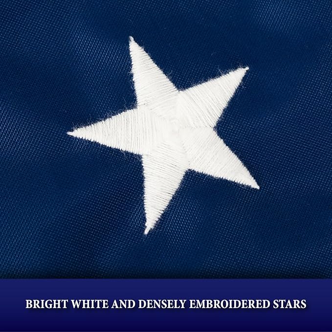 Allied Flag United States 3' x 5' Embroidered Nylon American Flag | Premium Quality, Outdoor Durable, Heavy‑Duty Construction for Residential or Commercial Use