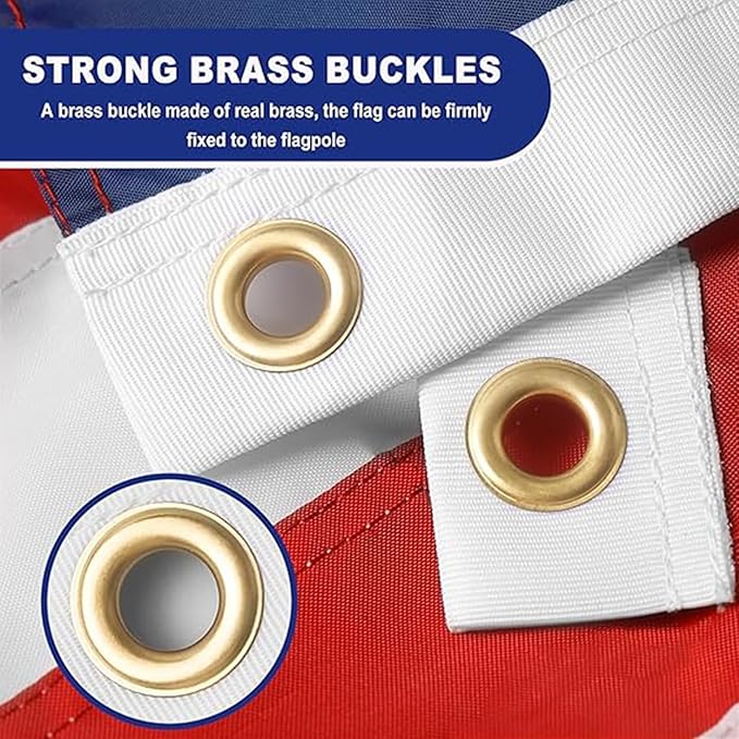 Us Flag 3 x 5 Heavy Duty Outdoor, American flag 600d,Flag Front Porch,Non Fading American Flag, Longest Lasting,with Embroidered Stars Reinforced Material , Brass Grommets,Sewn Stripes-Unmatched Durability in Any Weather.