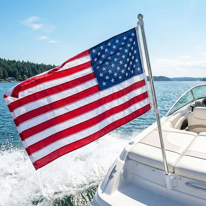 TOPFLAGS American Flag 2x3 Heavy Duty Outdoor US Flags for 250th Anniversary USA Banner with Embroidered Stars, Sewn Stripes & Brass Grommets, Fade Resistant