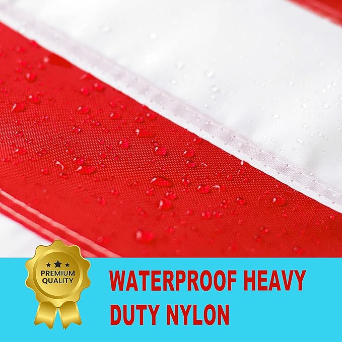 Betsy Ross Flag 3x5 Ft - Heavy Duty Weather Resistant American Flag - Embroidered 13 Stars - Brass Grommets - 2 Rows Of Stitching On Both Sides