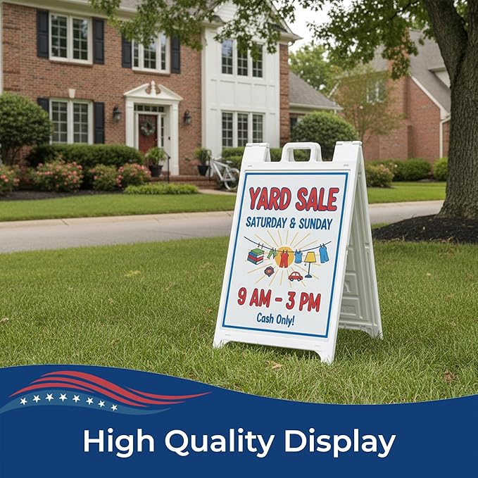 Custom A-Frame Sign Inserts Only by DreamController - Personalized Print Inserts with Your Photo, Text or Logo | Durable Custom Panels for Sidewalk Boards, Retail & Event | 24x36 inch