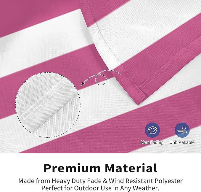 Custom Flag 3x5 Ft - Custom Pink American Flag Add Your Text/Logo/Photo, Funny Tapestry Poster for Clubs Concerts Bars University Dormitories Living Rooms Bedrooms