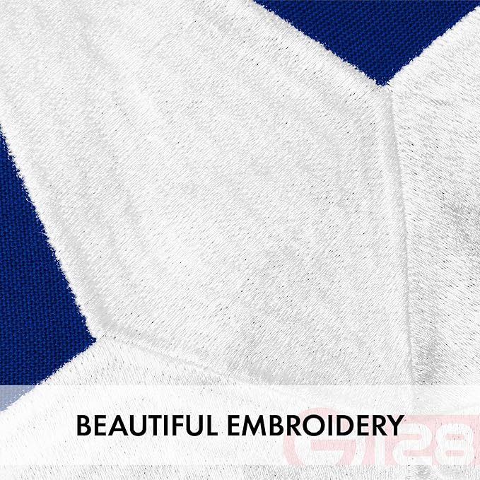G128 American USA Flag | 30x50 Ft | StormFlyer Series Embroidered 220GSM Spun Polyester | Country Flag, Embroidered Stars, Sewn Stripes, Indoor/Outdoor, Brass Grommets, Heavy Duty, All Weather