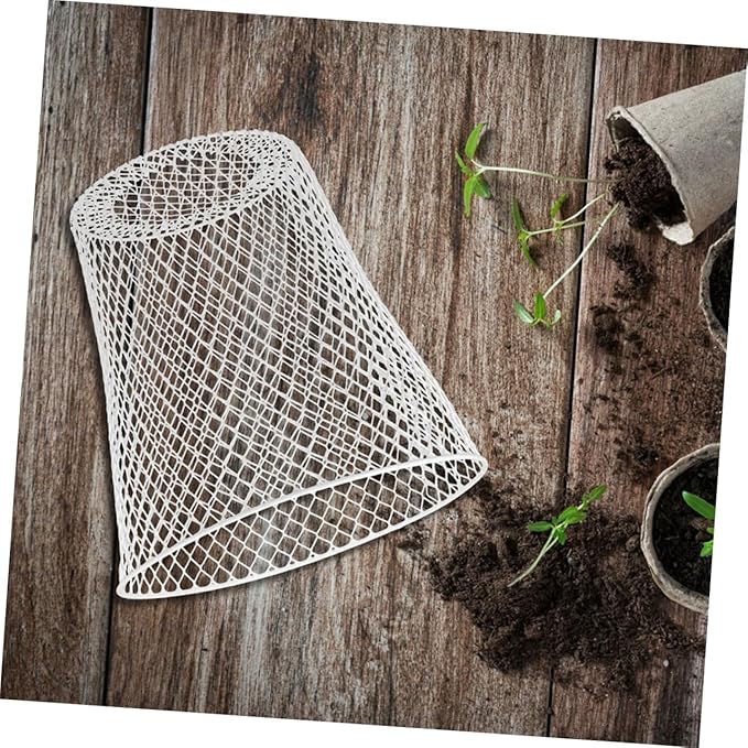 HANABASS 1set Robust Iron Garden Cloche Plant Protection Cover for Raised Beds Outdoor Use Multi-Purpose Flowerpot Cover Sturdy Mesh Cage