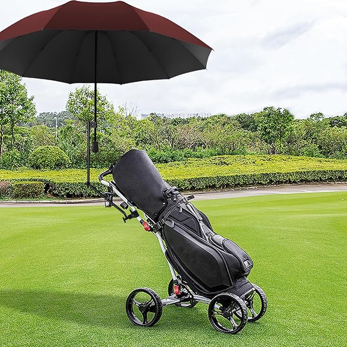 UPF 50+ Beach Umbrella with Adjustable Universal Clamp