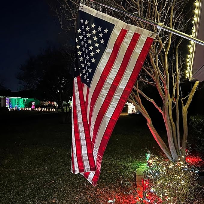 TOPFLAGS American Flag 2x3 Heavy Duty Outdoor US Flags for 250th Anniversary USA Banner with Embroidered Stars, Sewn Stripes & Brass Grommets, Fade Resistant