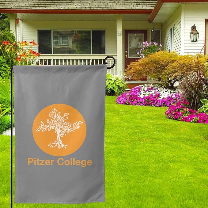 Pitzer College Garden Flag 12.5 * 18in For Outdoor Indoor Yard Decoration Banners