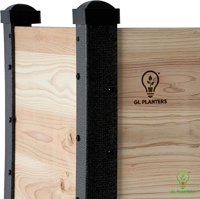Cedar Raised Garden Bed, 44L x 18W x 30H inches, Built-in Drainage, No-Bend Gardening