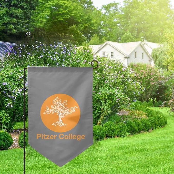 Pitzer College Garden Flag 12.5 * 18in For Outdoor Indoor Yard Decoration Banners