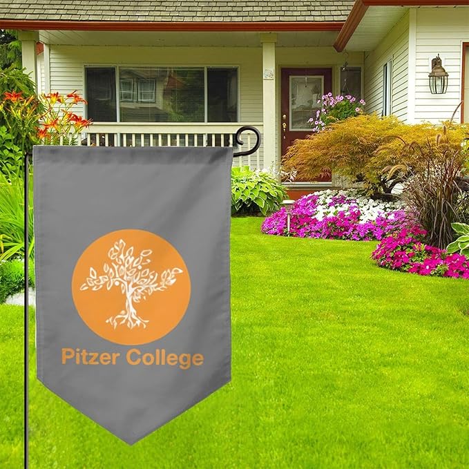 Pitzer College Garden Flag 12.5 * 18in For Outdoor Indoor Yard Decoration Banners