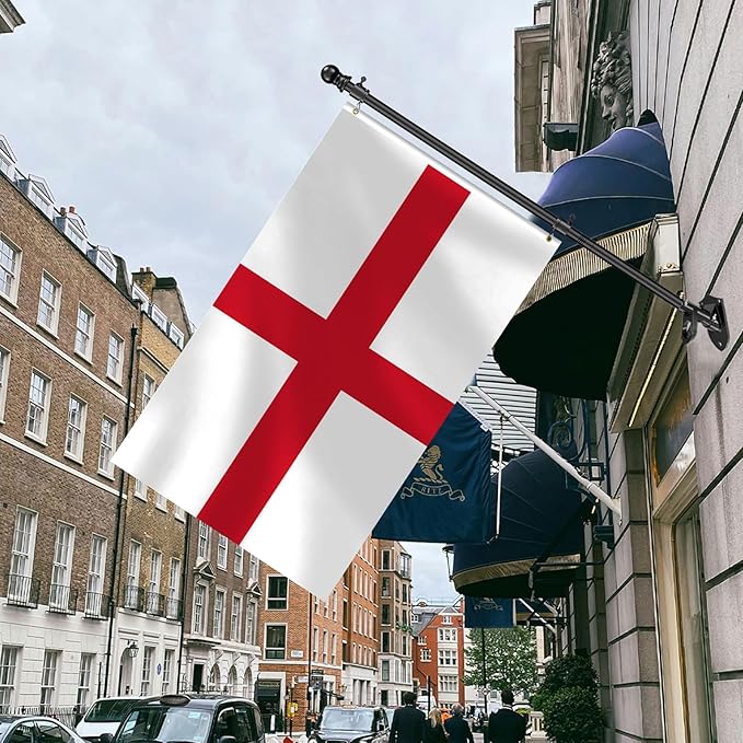 England Flag 3x5 FT Heavy Duty English Flag Double Stitched Vivid Color Fade Proof Outdoor Decor With Brass Grommets(England)