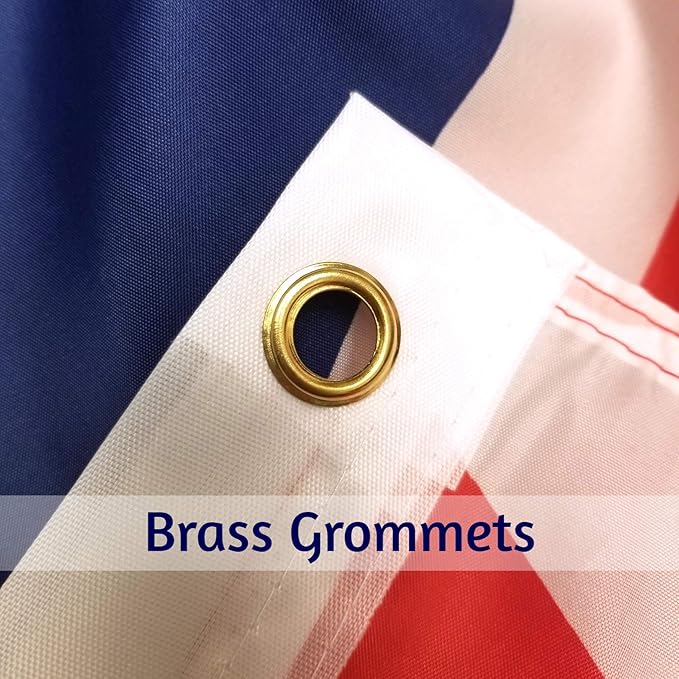 3x5 British Flag with Two Brass Grommets 100% Polyester , UK Flag , United Kingdom Flag , Union Jack Flags , English Flag England Flag Union Flag 3x5 English Flag United Kingdom Flag Britain Flag 3x5