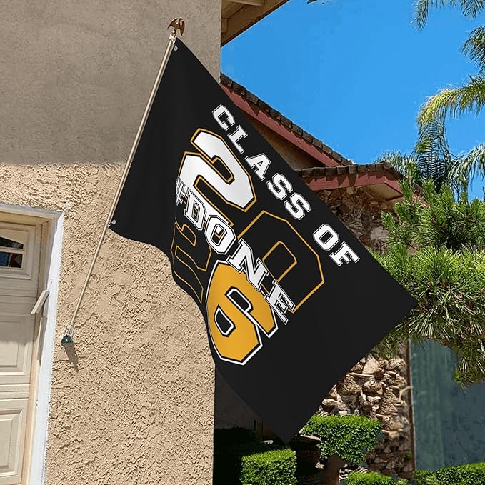 #Done Class Of 2026 flags Graduate Senior 2026 Graduation 3x5 Flags Decoration Banner Outdoor Yard Flag