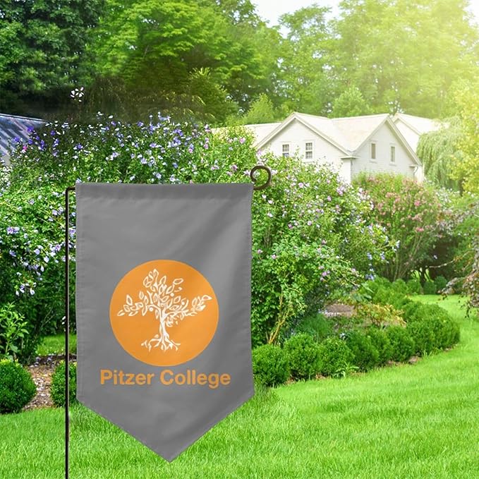 Pitzer College Garden Flag 12.5 * 18in For Outdoor Indoor Yard Decoration Banners