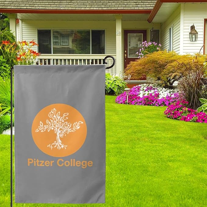 Pitzer College Garden Flag 12.5 * 18in For Outdoor Indoor Yard Decoration Banners