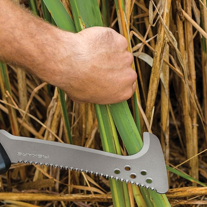 Fiskars 18" Billhook Saw - Cut Shrubs, Hedges, Small Branches, and Woody Saplings - Lawn & Garden Tool