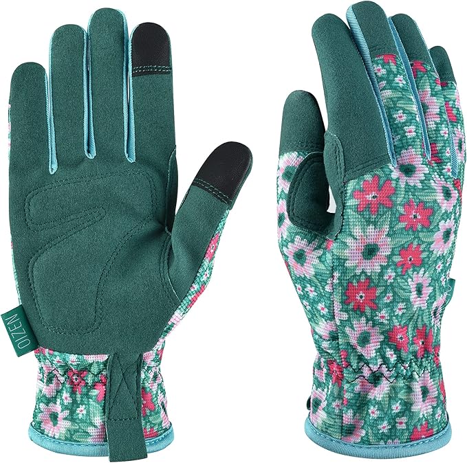 Gardening Gloves for Women and Men, Garden Gloves with Touch Screen, Thorn Proof Puncture Resistant Working Gloves, Gardening Gifts for Women, Size Medium